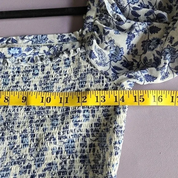 Super‎ Natural by Secret Mission Floral Georgette Mini Dress Size S Cottagecore - Picture 8 of 10